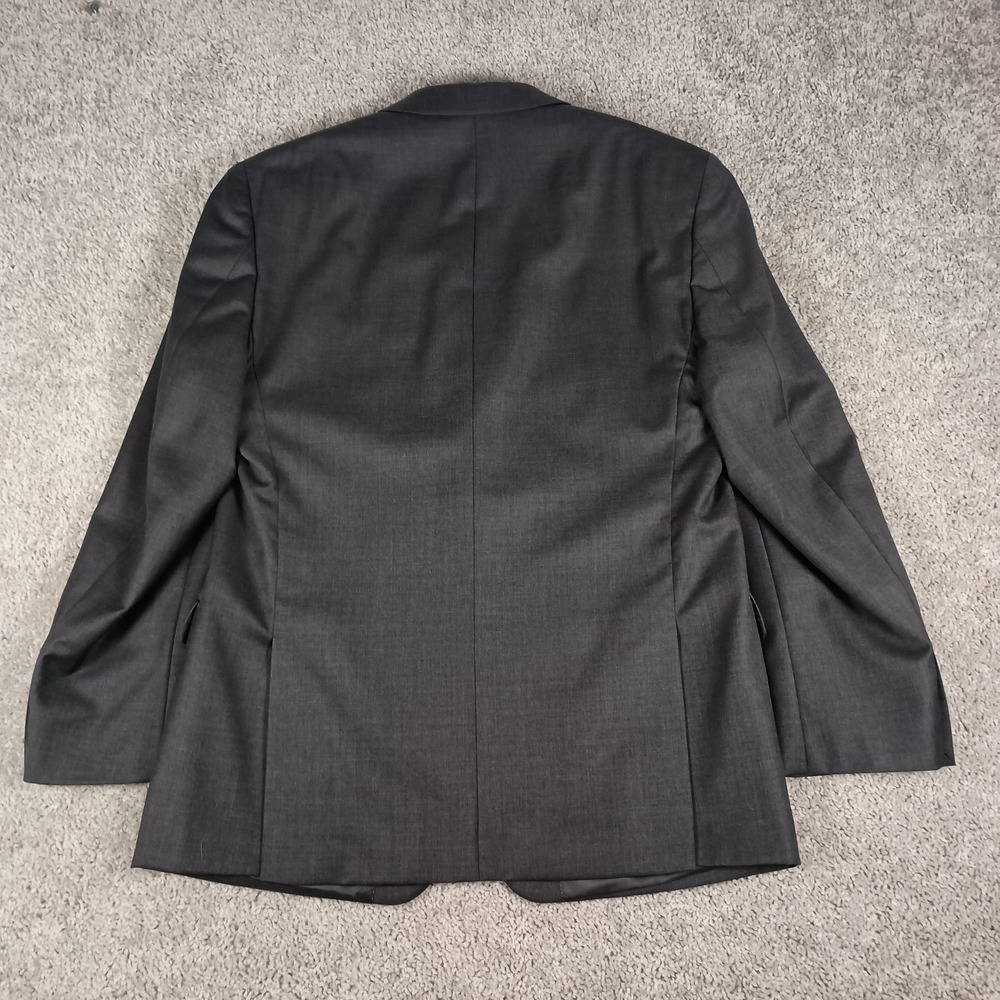Joseph Abboud 43R Wool 2 Button Heathered Grey Mens Blazer - Picture 9 of 12